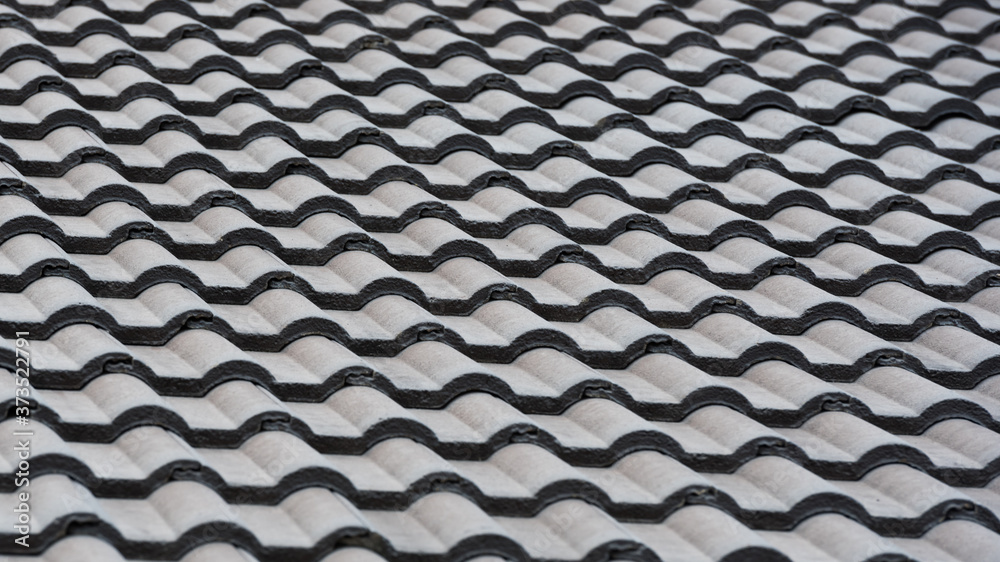 Concrete roof tile on house Concrete roof tile on house
