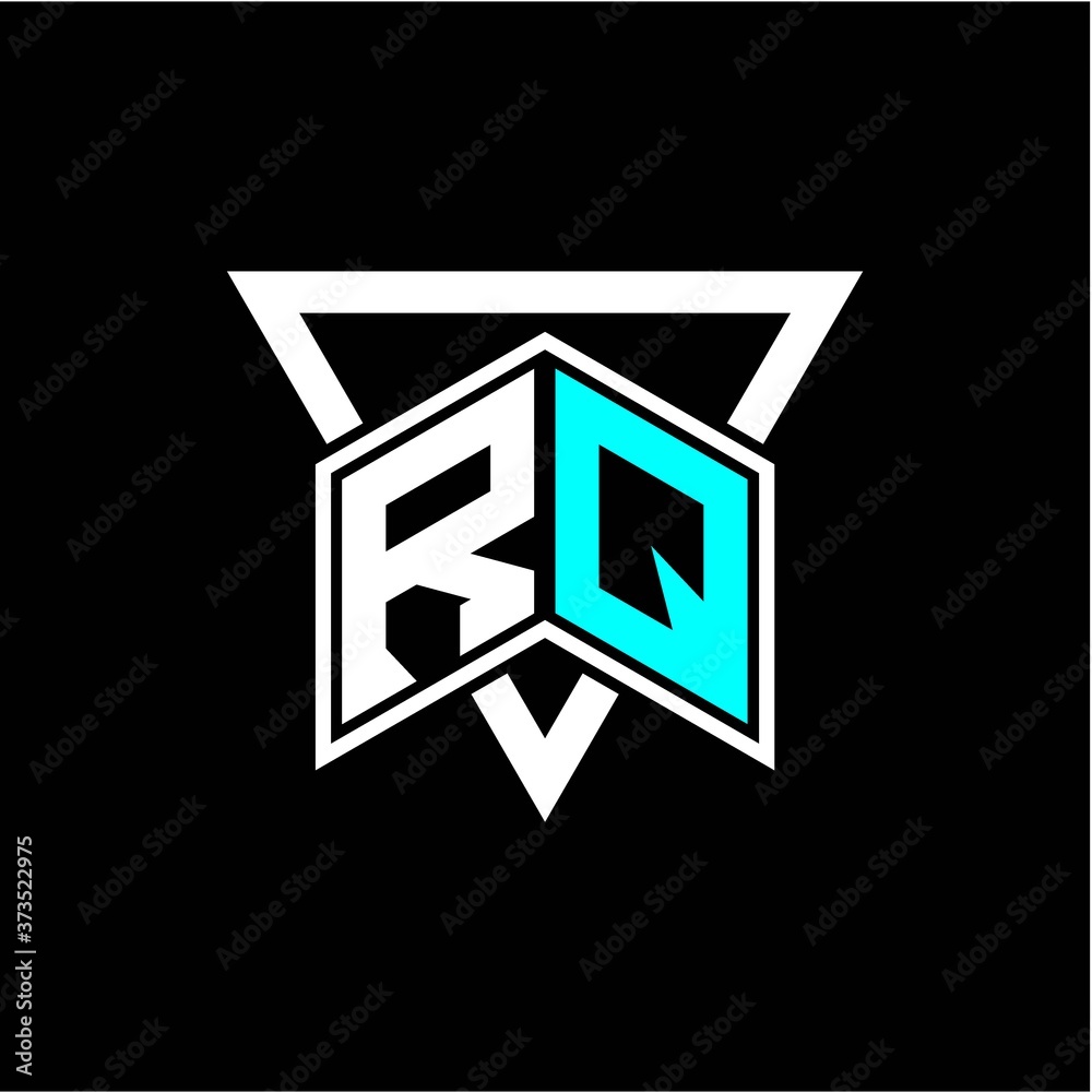 The letter R Q monogram is perfect for game initials, greeting cards, logos, posters and more The letter R Q monogram is perfect for game initials, greeting cards, logos, posters and more