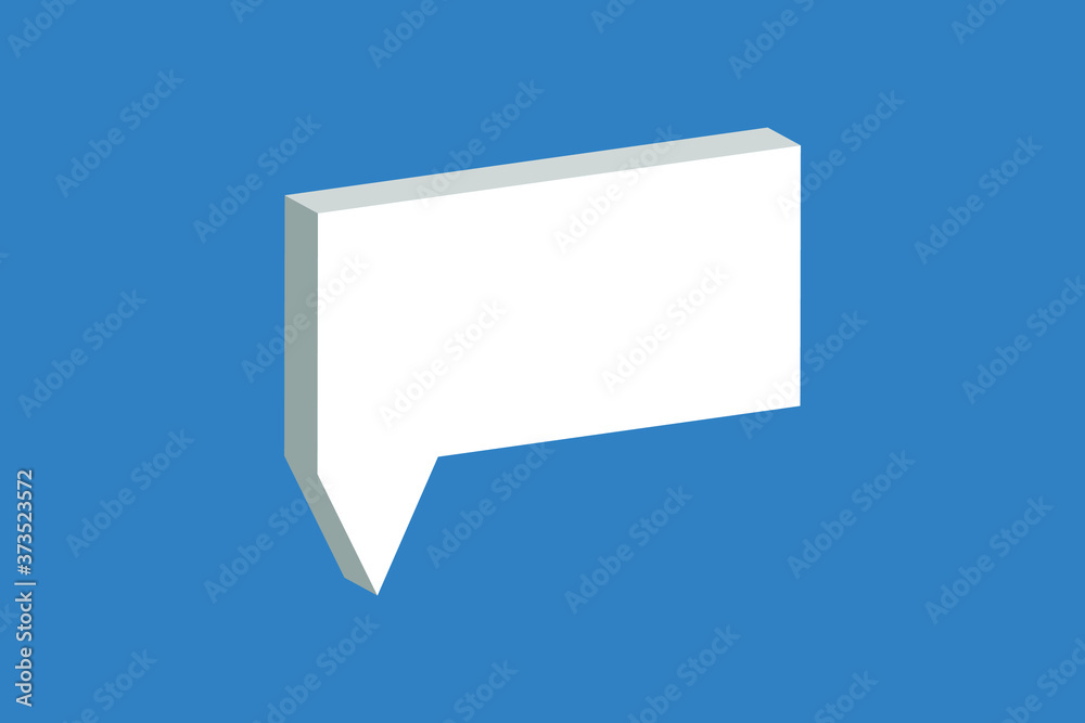 Speech bubble 3d isometric abstract. Speech bubble 3d isometric abstract.