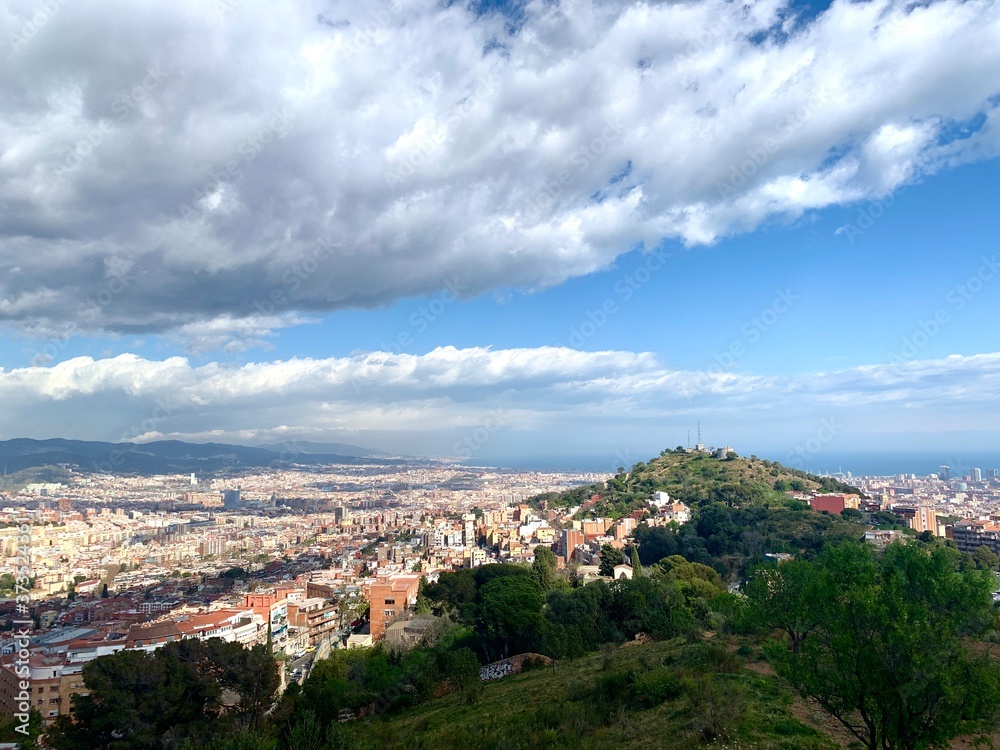 view of the city of Barcelona, Spain