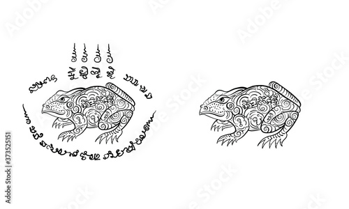 fog in Thai tradition style,Thai tattoo, vector