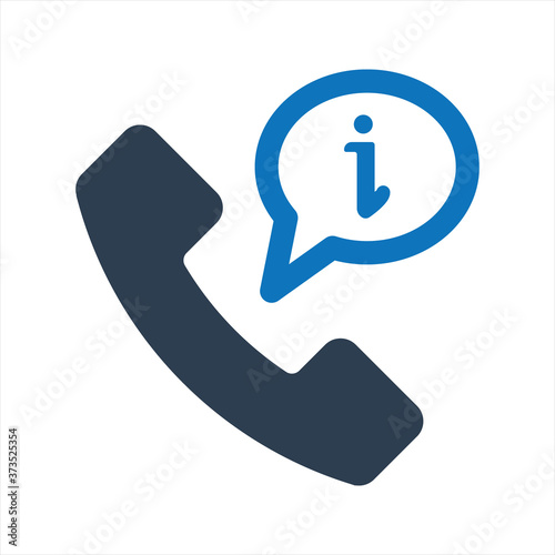 Call information icon. Customer Service Icon