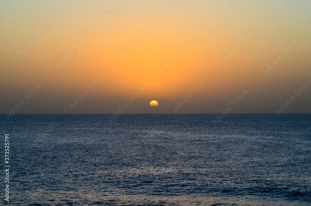Spain, Canary Islands, sunset Spain, Canary Islands, sunset