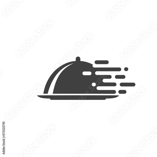 Fast food delivery flat icon. Vector 