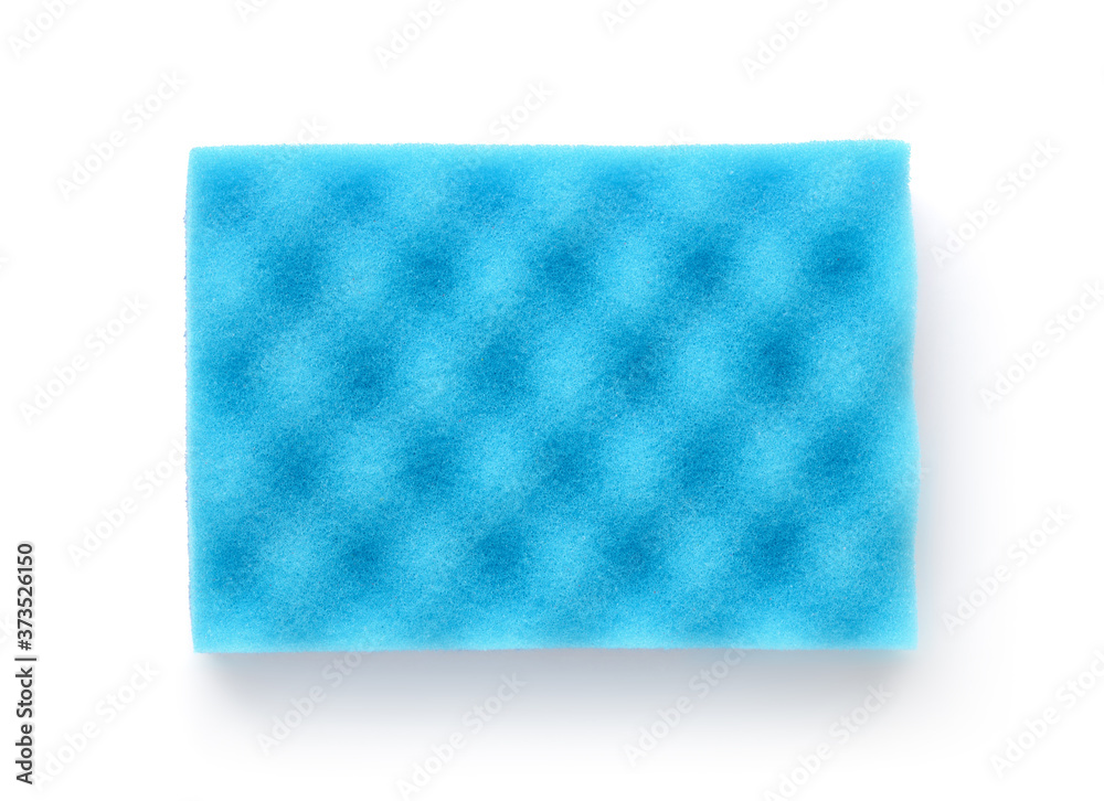 Blue dish washing sponge