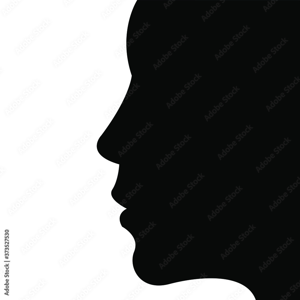 Woman face abstraction vector icon 