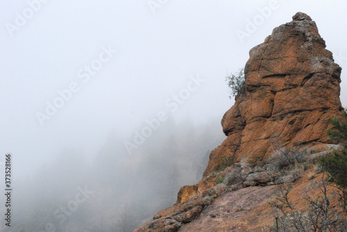 fog over the mountains