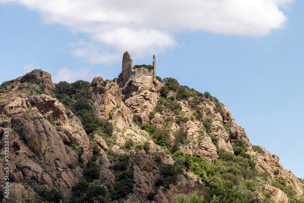 Castle of Acquafredda in South Sardinia