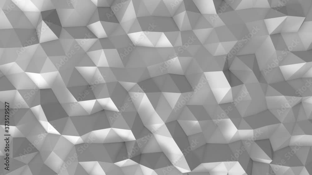 Abstract triangular white texture mosaic seamless looping animation background