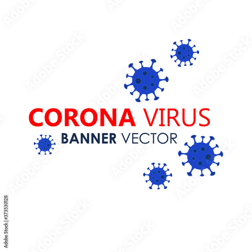 Virus COVID-19 banner vector 