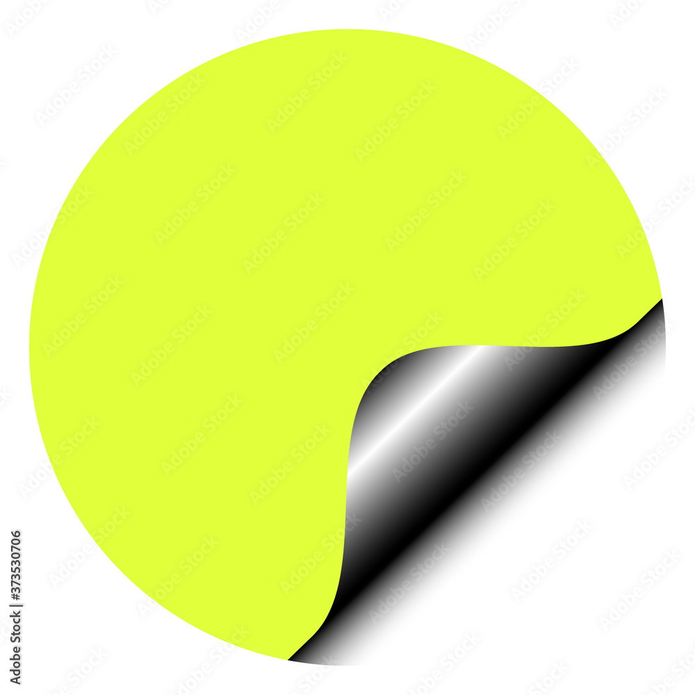round sticker banner note with egde corner round sticker banner note with egde corner