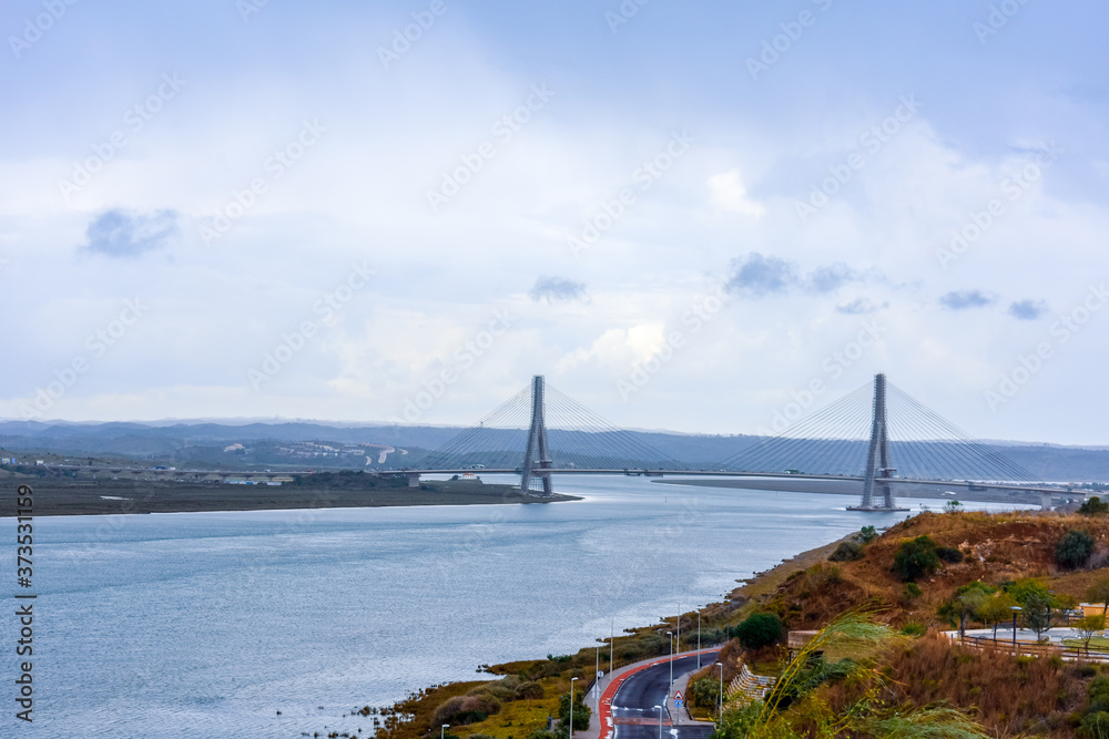 
Guadiana International Bridge Landscape Background