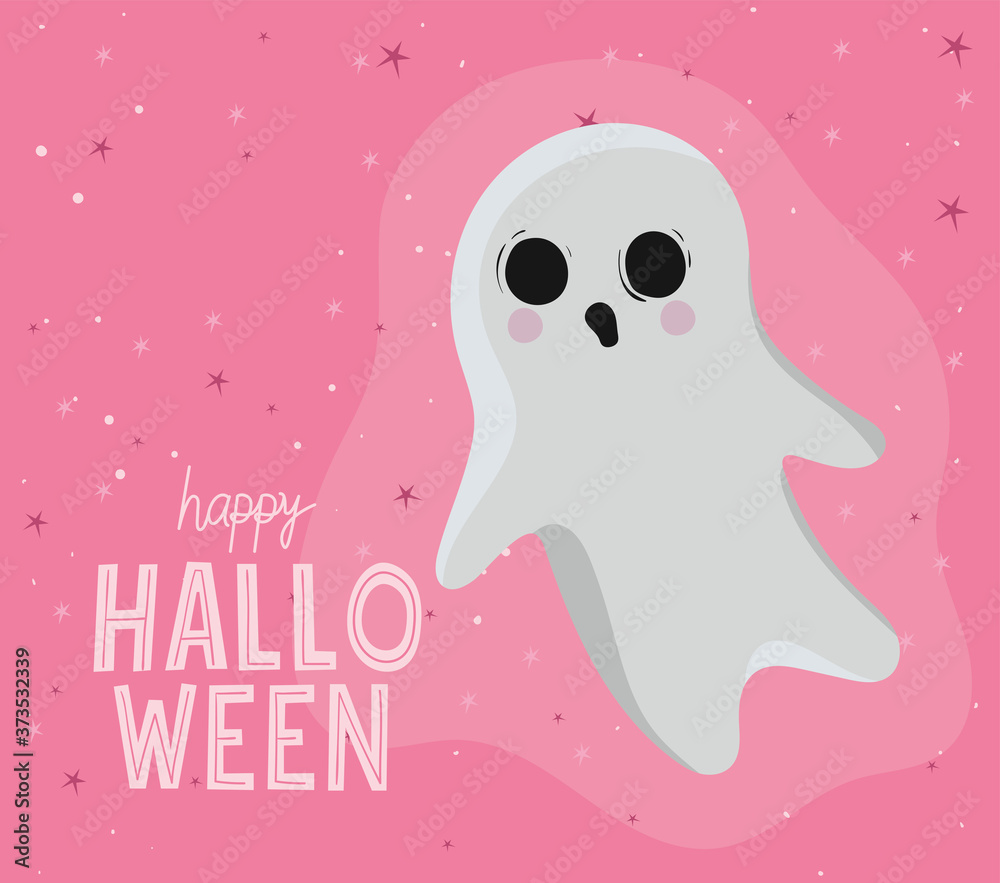 Halloween ghost cartoon design, Holiday and scary theme Vector illustration Halloween ghost cartoon design, Holiday and scary theme Vector illustration