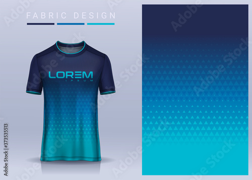 Fotografia Fabric textile for Sport t-shirt ,Soccer jersey mockup for football club