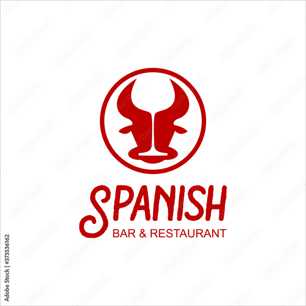 Spanish bar tapas food logo design template cuisine and gourmet vector inspiration Spanish bar tapas food logo design template cuisine and gourmet vector inspiration