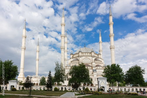 Adana Sabanci Merkez Mosque in springtime - Adana, Turkey
 photo