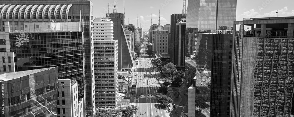 Avenida Paulista (Paulista avenue), Sao Paulo city, Brazil