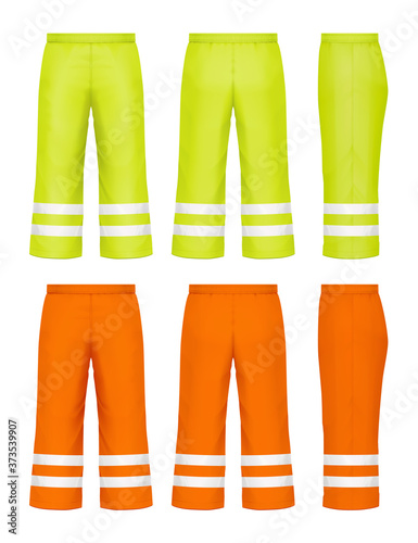 Reflective safety pants