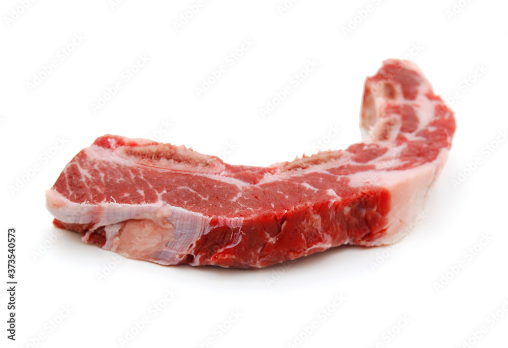 Beef Short Ribs on White Background Beef Short Ribs on White Background