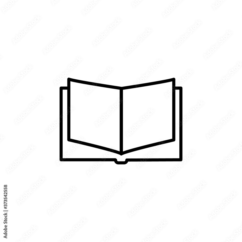 open book vector isolated icon on white background open book vector isolated icon on white background