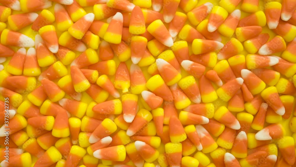 Stop Motion Animation of Candy Corn Background Loop Stop Motion Animation of Candy Corn Background Loop