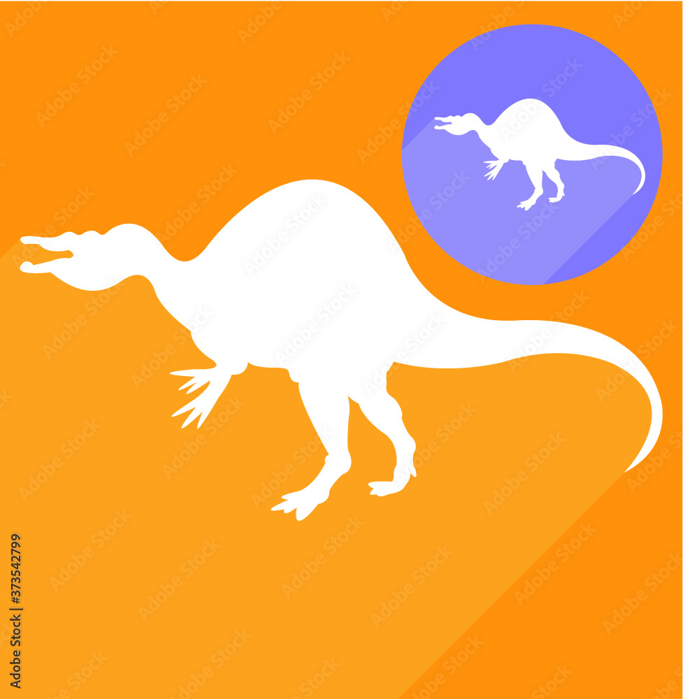 Fototapeta premium Dinosaur silhouette