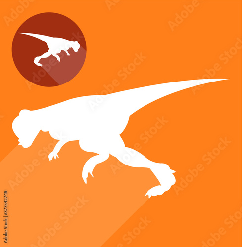 Dinosaur silhouette