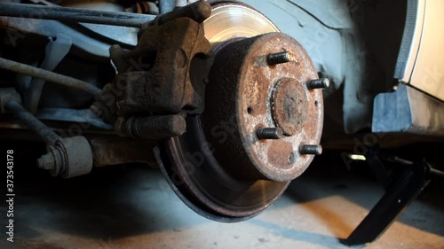 Seized brake caliper, attempt to move it