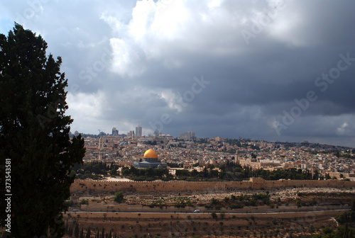 Jerusalem temple mount panorama