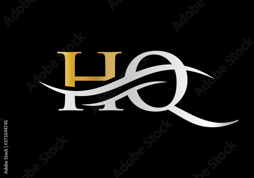 HQ Logo for luxury branding. Elegant and stylish design for your company