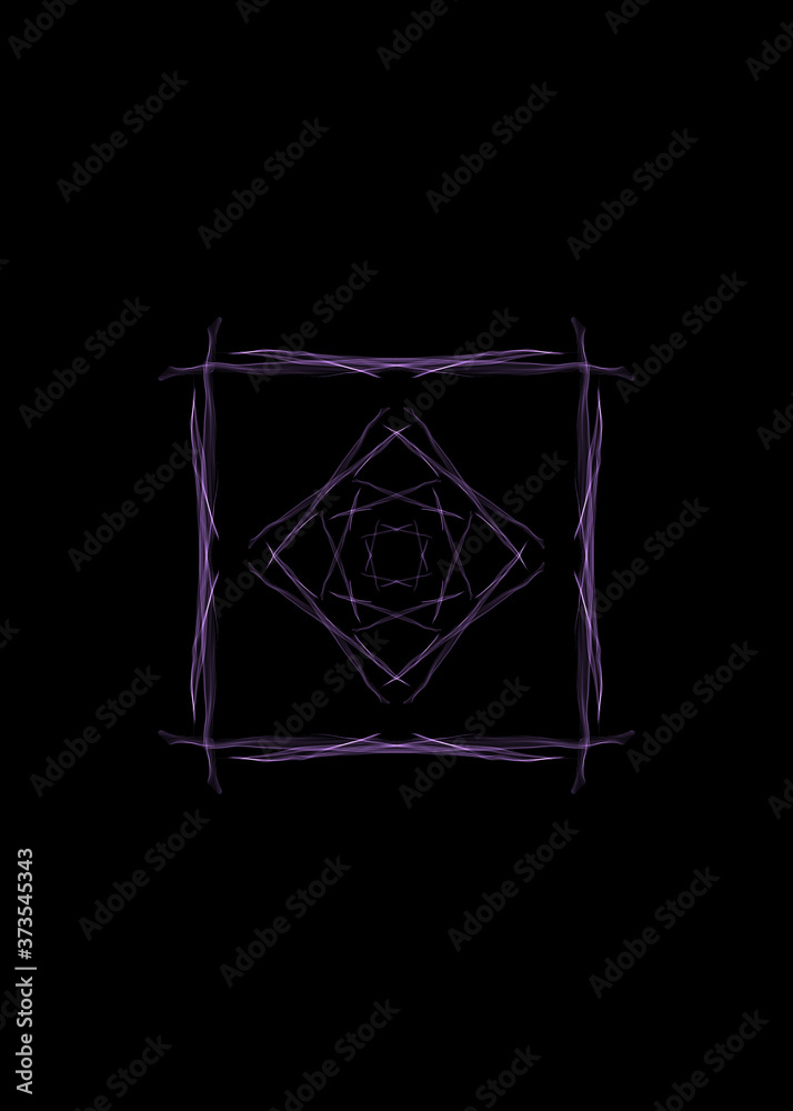 Rendering abstract fractal flower pattern background Rendering abstract fractal flower pattern background
