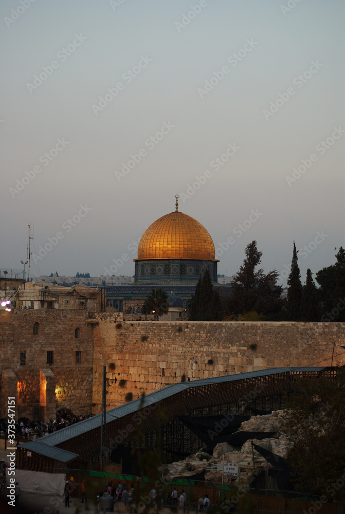 Jerusalem temple mount panorama