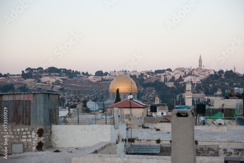 Evening view of Dome of the Rock