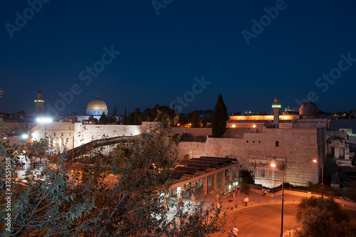 Night view of Dome of the Rock