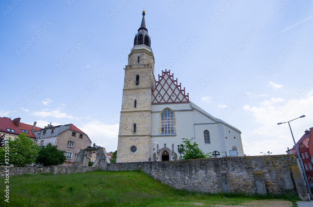 Church in Boleslawiec town, Poland
