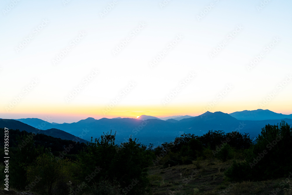 sunrise in the mountains sunrise in the mountains
