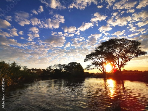 Pantanal sunset view