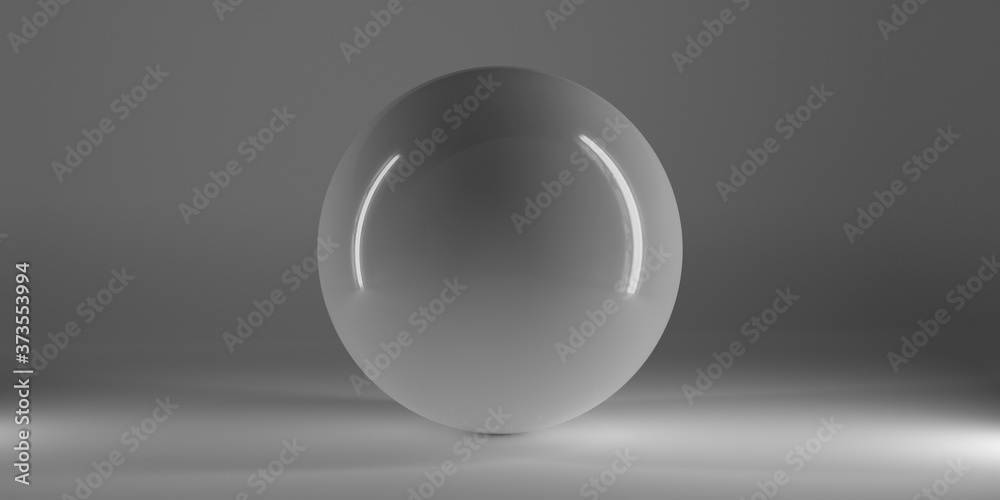spiegelnde polierte glänzende kugel im studio, zwei strip lights reflektieren in oberfläche, round corner setup, material aluminium oder chrom, weiche schatten, horizontales banner, 3d rendering spiegelnde polierte glänzende kugel im studio, zwei strip lights reflektieren in oberfläche, round corner setup, material aluminium oder chrom, weiche schatten, horizontales banner, 3d rendering