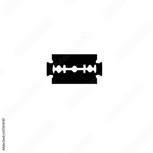 razor blade icon logo vector