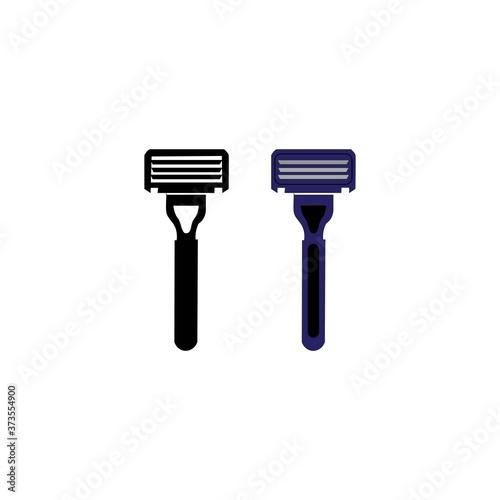 razor blade icon logo vector
