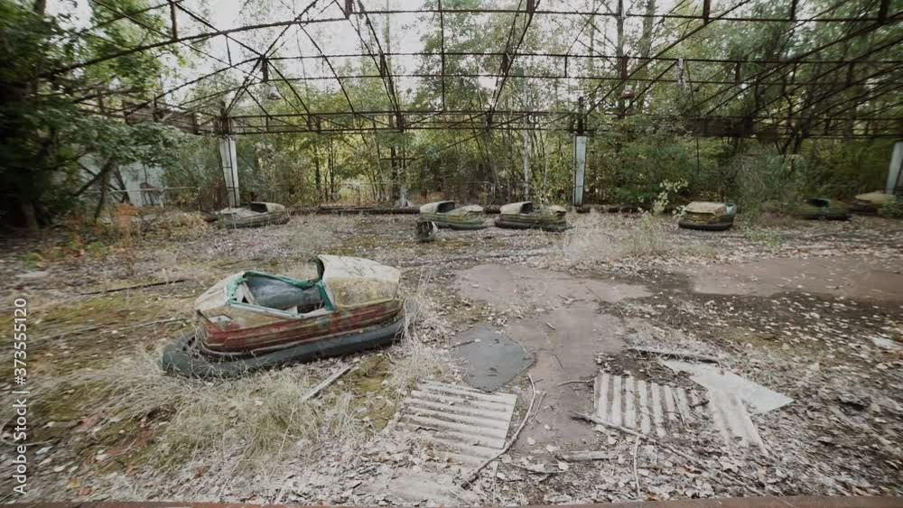 The main sights of Chernobyl. Pripyat ghost town The main sights of Chernobyl. Pripyat ghost town
