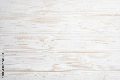 White wooden background flat lay top view mock-up texture