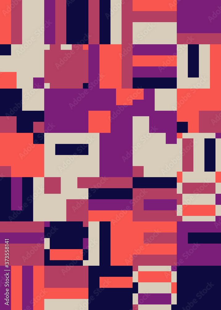 Mosaic Abstract Vector Pattern Design Mosaic Abstract Vector Pattern Design