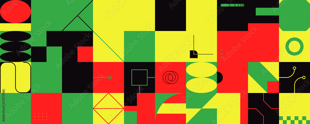 Horizontal Abstract Vector Pattern Design Horizontal Abstract Vector Pattern Design