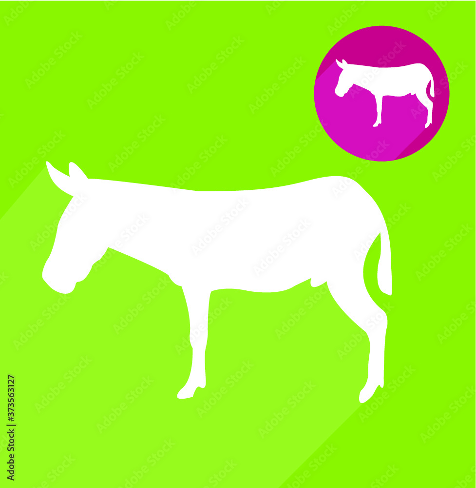 Donkey silhouette Donkey silhouette