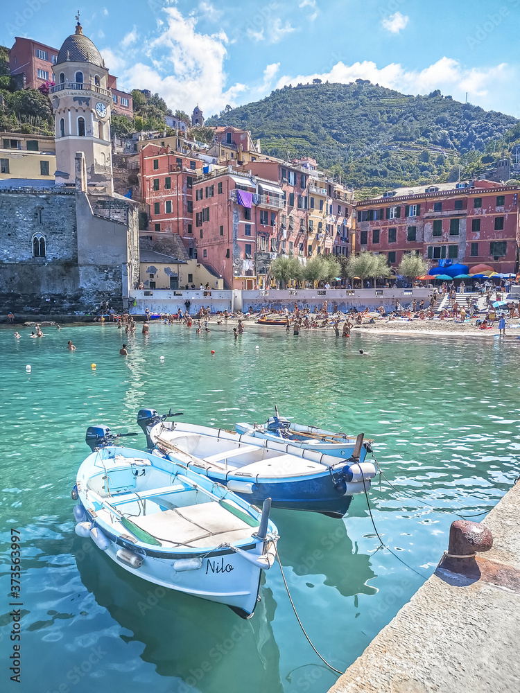 The charming fisherman village of Vernazza, Italy