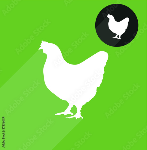 Hen silhouette