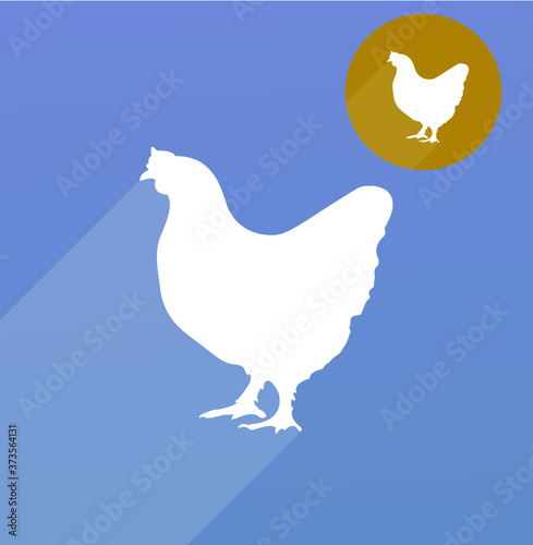 Hen silhouette