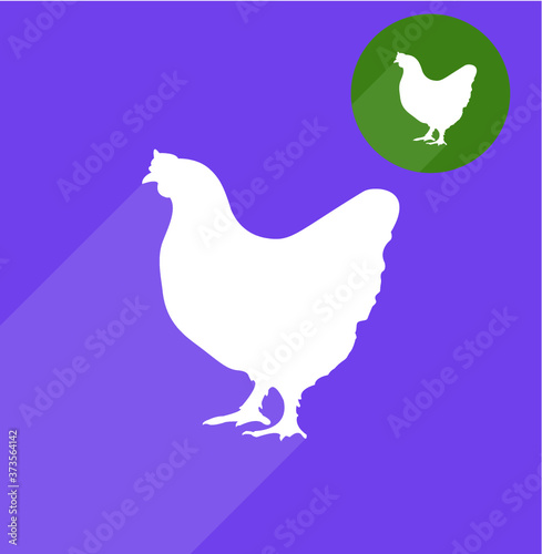Hen silhouette