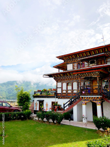 Traditional Bhutanese Architecture in Bumthang, Bhutan